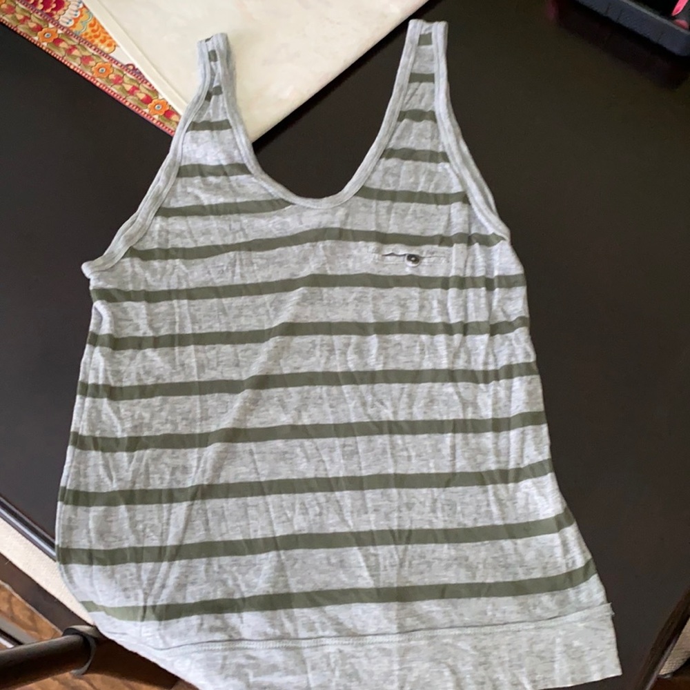 Alexander Wang V neck striped tank top